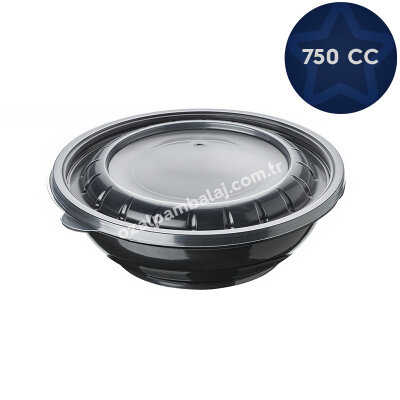 750 cc Yuvarlak Sıcak Yemek ve Salata Seti - 1