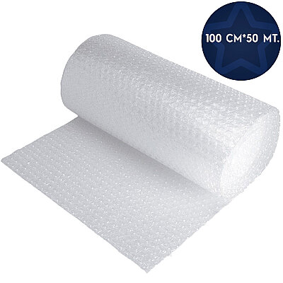 Baloncuklu Pıt Pıt Naylon Rulo Orijinal Şeffaf 100cm*50 mt. - 1