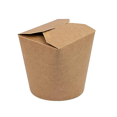 Kraft Karton Noodle ve Döner Box Kutusu 26 Oz - 1