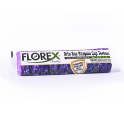 Büzgülü Çöp Torbası Orta Boy - Lavanta Kokulu - Florex