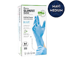 Hibrit Pudrasız Mavi Eldiven Medıum (Orta) - Reflex Slimfit