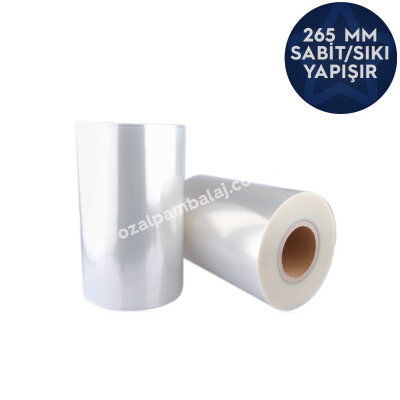 265 mm Kapatma Makinesi Sabit (Sıkı) Yapışan Üst Filmi PP (500 Metre) - 1