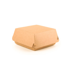 Kraft Hamburger Kutusu 12x12x9,5 cm - Özalp Ambalaj
