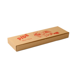 Kraft Pide ve Lahmacun Kutusu Uzun 42x14x3,5 cm - Özalp Ambalaj