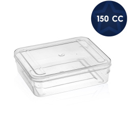 Kristal Plastik Draje ve Lokum Kutusu 150 cc - Mayer Plastik