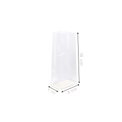 Opp Kare Tabanlı Oturan Torba 6x18+4cm Şeffaf - Özalp Ambalaj