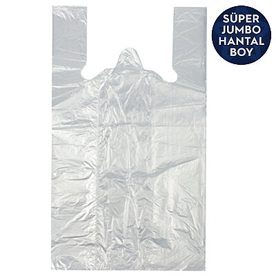 Orijinal Şeffaf Hışır Poşet Süper Jumbo (Hantal) Boy - 1
