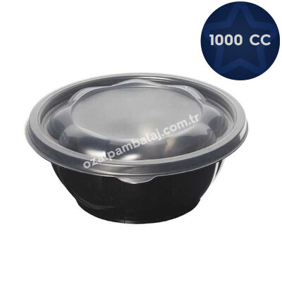 1000 cc Yuvarlak Sıcak Yemek ve Salata Seti - 1