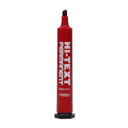 Permanent Marker Kalem Kesik Uçlu (830 Pc) Kırmızı - Hi-text