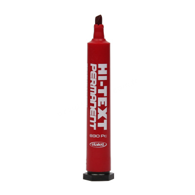 Permanent Marker Kalem Kesik Uçlu (830 Pc) Kırmızı - 1