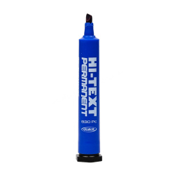 Permanent Marker Kalem Kesik Uçlu (830 Pc) Mavi - Hi-text