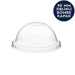 Pet Delikli Bombe Kapak 95mm (250-300-400-550 cc Bardak Uyumlu) - Güncan Plastik