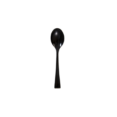 Plastik Mini Kokteyl (Tadımlık) Kaşığı Siyah - 1