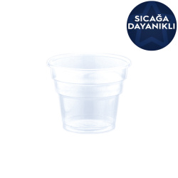 Plastik Sıcağa Dayanıklı Işık Kup Bardak 200 cc - Işık Plastik