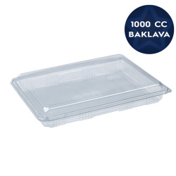 Plastik Sızdırmaz Baklava Kabı 1000 cc - Petking