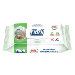 Pratik Yüzey Temizleme Havlusu Temizlik Kokulu 100'lü - Fibril