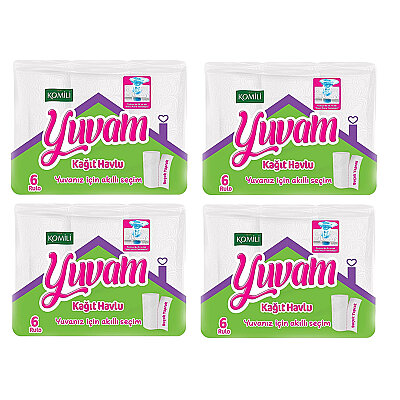 Rulo Kağıt Havlu 6'lı (4 Paket) - 1