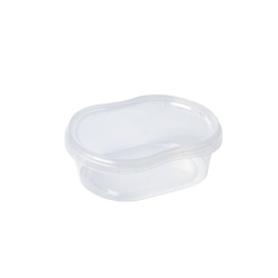 Sert Plastik PP Kase (Kilit Kapaklı) Oval 450 ml - Turan Plastik