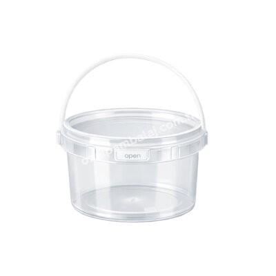 Sert Plastik PP Saplı Kova (Kilit Kapaklı) 490 ml - 1