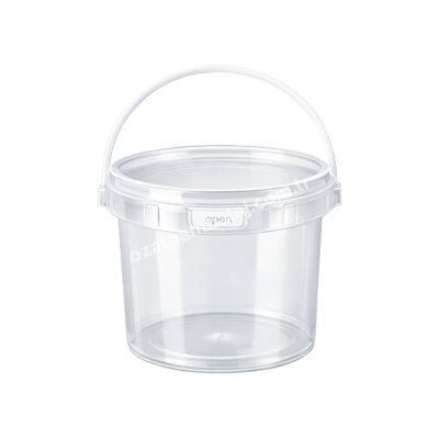 Sert Plastik PP Saplı Kova (Kilit Kapaklı) 500 ml - 1