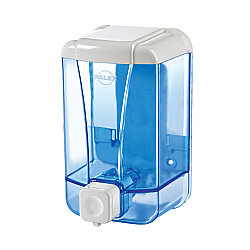 Sıvı Sabunluk Aparatı 1000 ml Şeffaf-Mavi - Palex