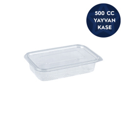 Sızdırmaz Gıda Kabı Yayvan 500 cc (15gr) - Limera