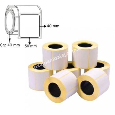 Termal Terazi Etiketi 40x58 mm - 1