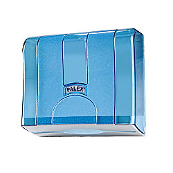 Z Katlı Kağıt Havlu Dispenseri (Aparatı) Şeffaf-Mavi - Palex