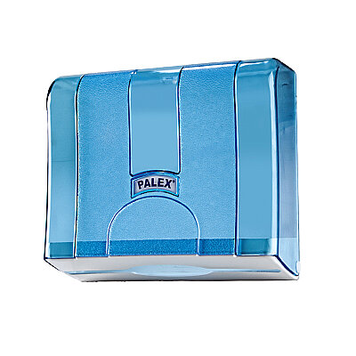 Z Katlı Kağıt Havlu Dispenseri (Aparatı) Şeffaf-Mavi - 1